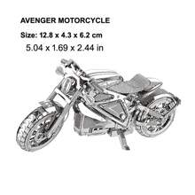 Rompecabezas metálico 3D para ensamblar - Motocicleta, regalo de Navidad