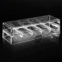 Poker Chips Set Box Poker Acrylic Exquisite Chips Transparent Box  Game Tray Chip Box With Cover Poker Chip Box (Suitable For Chips Below 40mm) - Acrylic Chip Storage Box - View 2