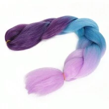 Synthetische Haarverlängerungen in Dreifarbton zum Flechten von Zöpfen, Jumbo Zopf Haare für Crochet Box Expression Zöpfe, 24 Zoll, geeignet für täglichen Gebrauch und Partys