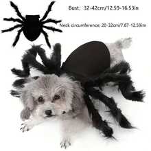 1 件/万圣节蜘蛛服装，适合猫和小型/中型犬 - 有趣又喜庆的宠物装扮 - 彩色 - 查看 3