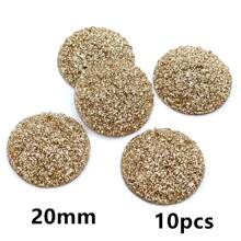 10pcs 20/25mm Flat Back Resin Cabochon Beads, Suitable For Bracelet, Earrings And Other DIY Jewelry Making Accessories - Resin Cabochon - View 24