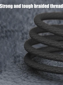 Double Bend Data Cable USB TYPE-C Charging Cable Can Transfer Files Conveniently And Quickly. 100W High Power, Fast Charging, Durable And Suitable For Various Mainstream Brands And Type C Interface Devices - Black - View 3