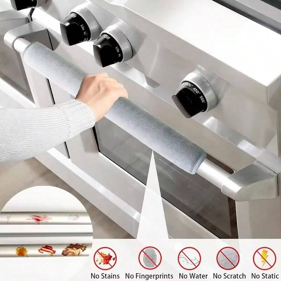 2 Pcs DoubleDoor Refrigerator Oven Handle Gloves, Oven Microwave