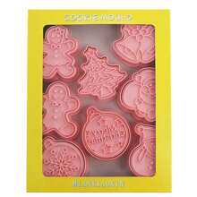 8pcs/Set Christmas Cookie Mold Cartoon Gingerbread Man Snowflake Tree, Sugar Flipping Cake Baking Tool Christmas Christmas Decor Christmas Decorations Christmas Gifts Christmas Decorations Christmas Decor Christmas Gifts Christmas Party Supplies - Multicolor - View 7