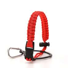 1pc Outdoor Parachute Cord Handmade Braided Cup Handle, Cup Sleeve, Durable Water Bottle Carrier For Outdoor Activities - Supports Up To 64oz