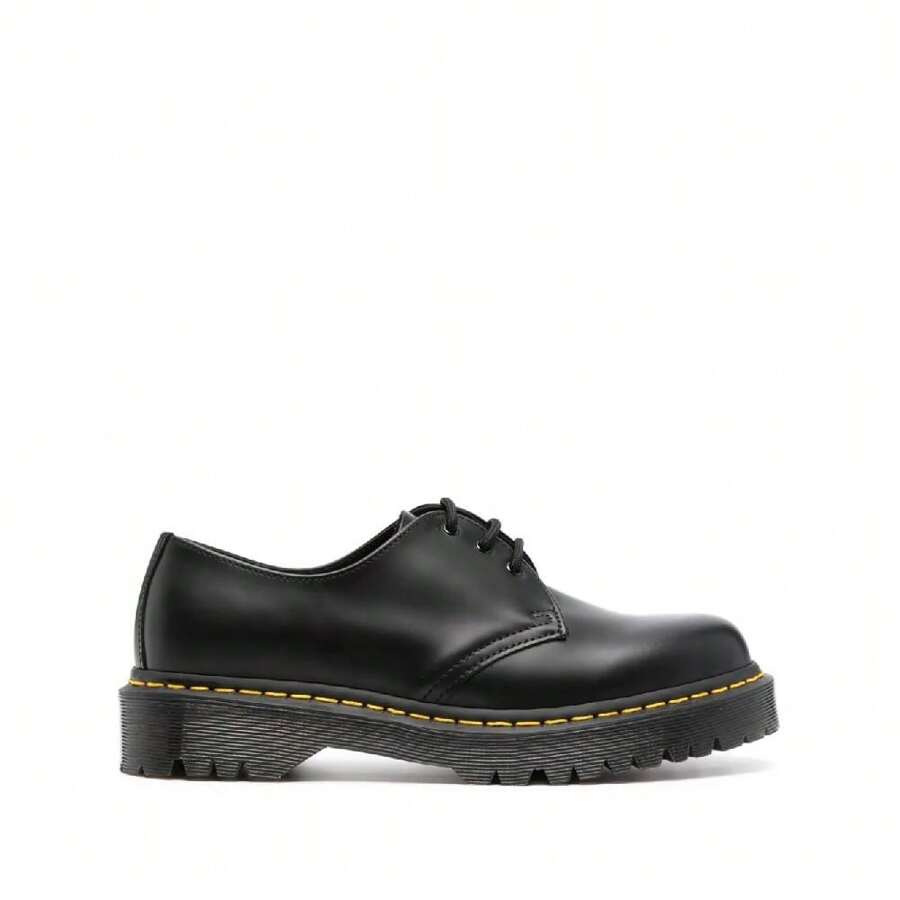 1461 Bex Smoother Leather Oxford Shoes - Black - View 1