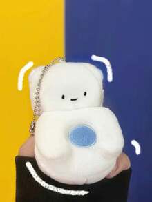 Lindo y divertido llavero con forma de excremento, muñeco de peluche relleno como colgante de bolso - Multicolor - Ver 6