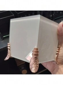 Cachepot Espelhado Porta Escova e Pincel De Make Rose