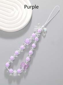 1 Stück süße klare Kristall Schleifen Handytasche Anhänger, künstlicher Kristall Anhänger als Taschenzubehör, süßer künstlicher Kristall Perlen Schlüsselanhänger Armband, Retro Charm Geldbörse Tasche Rucksack Auto Charm für Frauen und Mädchen, klarer Kristall Anhänger als geeignetes Geschenk für Freunde, Verwandte, Liebhaber, Mütter, Familie, Freunde, Geburtstag, Feiertage, Handyanhänger, Handykette