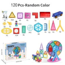 Children's Toys 3D Ferris Wheel Magnetic Blocks Starter Set Classroom Essentials, Children's Picasso Magnetic Building Blocks Magnet Building Toys Preschool Montessori Learning Games, Suitable For Boys And Girls Over 3 Years Old, Halloween Christmas Gifts Creative Games Enhance Learning And Imagination, Hand Skills And Creativity
