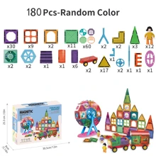 Children's Toys 3D Ferris Wheel Magnetic Blocks Starter Set Classroom Essentials, Children's Picasso Magnetic Building Blocks Magnet Building Toys Preschool Montessori Learning Games, Suitable For Boys And Girls Over 3 Years Old, Halloween Christmas Gifts Creative Games Enhance Learning And Imagination, Hand Skills And Creativity