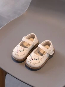 1 Pair Girls Infant Shoes, Fashion Classic, New Bowknot Design Cute Toddler Princess Shoes, Children Soft Bottom Shoes, Lightweight Sole, Suitable For Spring, Summer, Autumn, Winter