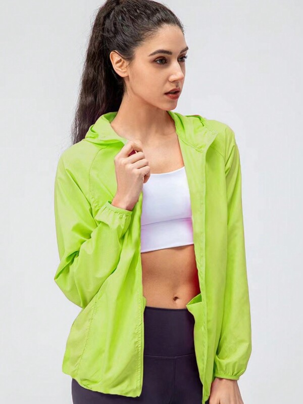 1pc Women's Lightweight Waterproof Quick Dry Jacket Outdoor Casual Skin Windbreaker For Outdoor Sports, Spring/Summer