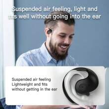 1Pc Single OWS Ear Hook Touch Control Wireless Headset Lighter For GYM Sport Running With MIC