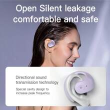 1Pc Single OWS Ear Hook Touch Control Wireless Headset Lighter For GYM Sport Running With MIC
