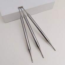 Stainless Steel Acupressure Probe Pen For Face And Body Massage Meridian Point Tapping, Portable - Multicolor - View 3