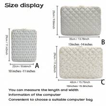 1pc Floral Pattern Tablet Sleeve, Soft Padding Laptop Bag For 10.2/10.9/11-Inch IPad, 13/13.3/14/15.6-Inch Laptop, Laptop Carrying Case, Gift For Friends And Back To School Back To School - Multicolor - View 6