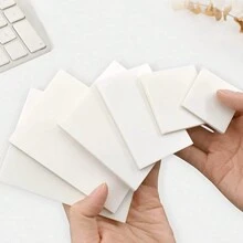 Transparent Sticky Notes Self-Stick Note Pads Waterproof Memo Pad Scratch Pad, 300-Sheets/Pack (6 Different Sizes, Clear),School Supplies,Back To School - Clear - View 10