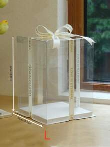 1 个透明装饰礼品盒 10.23 英寸 1 层/2 层/3 层礼品收纳盒适用于情人节物品收纳 - 查看 7