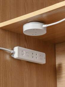 2pcs/Set Wall-Mounted Adhesive Power Strip & Router Holder Without Drilling - Multicolor - View 9