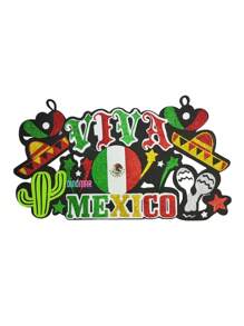 Letrero de Fomi Fiestas Patrias 4mm Fomi Diamantado Fiesta Decoracion - Negro - Ver 2