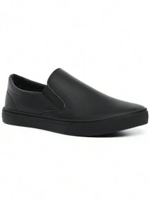 Slip On Shoes Casual Men's Yacht Sneakers Women's Easy Wear Elastic Lightweight Comfortable - 黑色 - 查看 5