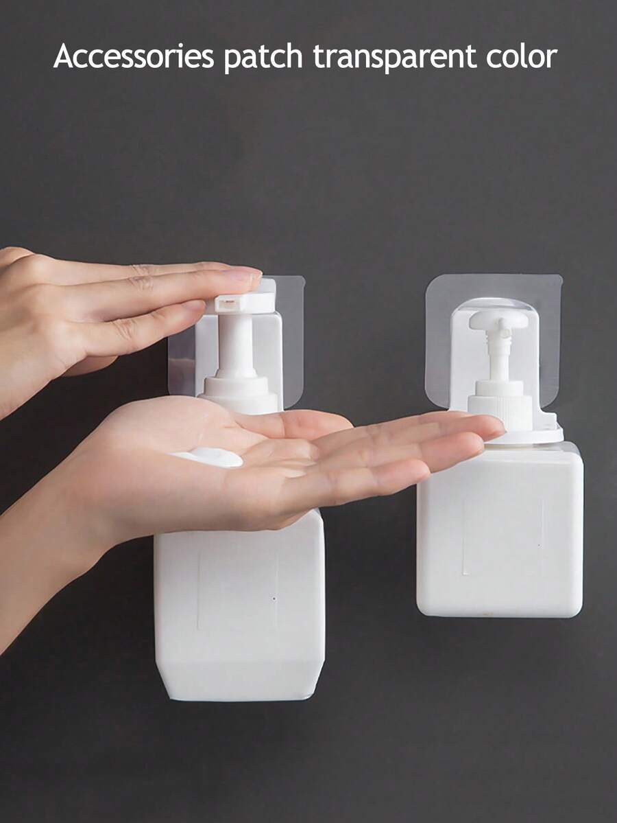 1 pieza/4 piezas Soporte de botella para champú, gel de baño y jabón de manos, apto para cocina, baño, aseo, hotel - Blanco - Ver 1