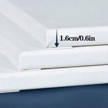 1 tela da pittura semplice, tela per pittura multiuso semplice, cornice e tela per pittura a olio