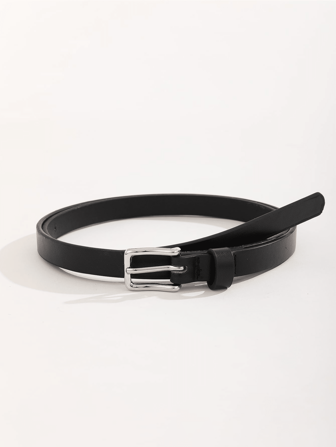 1 st. dammode smalt läderbälte, & mångsidigt, lämpligt för vår, sommar, höst, vinter, höst, halloween