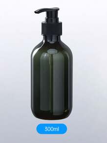 1 个大容量 300ml/500ml 泵式分配瓶，琥珀色透明 PET 塑料，适用于洗发水、沐浴露、乳液、家庭、酒店、旅行使用 - 彩色 - 查看 17