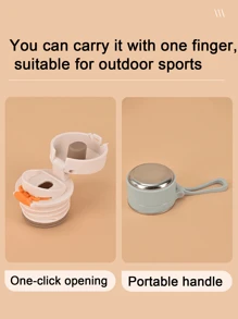 1 个 SUS316 不锈钢真空保温水瓶，带手柄和过滤器，500ml/16.9oz 和 600ml/20oz，防漏，便携，适合户外、旅行、跑步、骑自行车、徒步旅行、游泳返校 - 彩色 - 查看 8