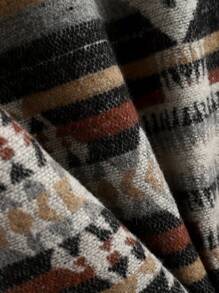 Men's Fashion Thick Long Sleeve Shacket, For Fall - Multicolor - View 5