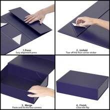 Gift Box 11.9" X 8.5" X 3.3" With Magnetic Closure Lid Gift Box For Presents