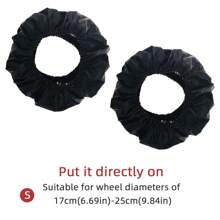 2 Pieces And 4-Piece Carts, Landscape Bikes, Wheel Covers, Anti Fouling, Waterproof, Dustproof Wheel Foot Covers. Keep The Interior Clean When Going Out And Home - Multicolor - View 13