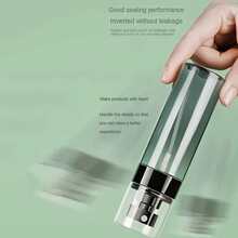 1 件可再填充细雾喷雾瓶，适用于头发、植物、清洁和护肤的连续喷雾，便携式旅行液体容器，易于清洁 - 黑色 - 查看 5