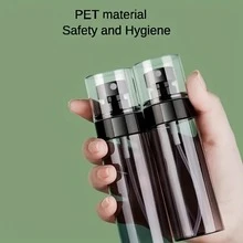 1 件可再填充细雾喷雾瓶，适用于头发、植物、清洁和护肤的连续喷雾，便携式旅行液体容器，易于清洁 - 黑色 - 查看 3