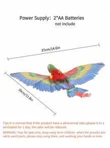 1 Stück automatisch rotierendes Papagei Dekor interaktives Katzen Spielzeug