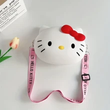 Sanrio 1pc Cute Crossbody Bag, Cartoon Cute Hello Kitty Sling Bag [The Size Of The Change Bag Is Based On The Size Of The Red Arrow Chart],Boho Vibes