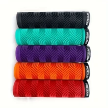 Bicycle Handlebar Lock & Shock Absorb Anti-Slip Soft Rubber Grips For Riding Skateboard Fixed Gear & Mountain Bike Accessories