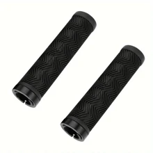 Bicycle Handlebar Lock & Shock Absorb Anti-Slip Soft Rubber Grips For Riding Skateboard Fixed Gear & Mountain Bike Accessories