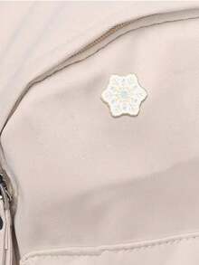 1 件卡通创意领夹，适用于背包和衣服，圣诞节/圣诞雪花设计，独特的女士领针/胸针 - 彩色 - 查看 3