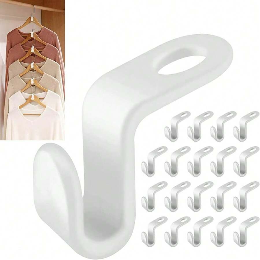 Clothes Hanger Connector Hooks, 20PCS Cascading Clothes Hangers For