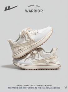 Scarpe da ginnastica casual con lacci e suola morbida alla moda per donne, scarpe sportive all'aperto confortevoli antiscivolo con suole spesse