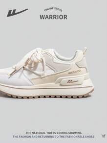 Scarpe da ginnastica casual con lacci e suola morbida alla moda per donne, scarpe sportive all'aperto confortevoli antiscivolo con suole spesse