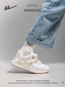 Scarpe da ginnastica casual con lacci e suola morbida alla moda per donne, scarpe sportive all'aperto confortevoli antiscivolo con suole spesse