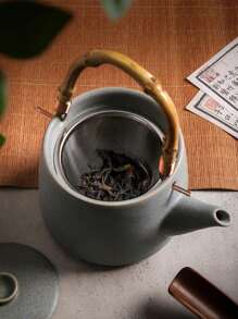 Japanese Style Teapot Teacup Set Retro Ceramic Kettle Large Capacity Household Premium Feeling Tea Room Rough Pottery Tea Set - Multicolor - View 7