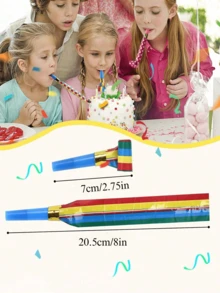 10 Chiếc/20 Chiếc Màu Sắc Ngẫu Nhiên Còi Rồng Cho Tiệc Sinh Nhật, Còi Mũi Dài, Năm Mới, Ngày Lễ Tình Nhân, Quà Tặng, Cổ Vũ Chống Đỡ - Nhiều màu - Xem 2