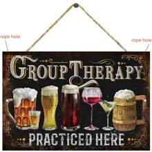 1pc Put Decor Funny Group Sign, Vintage Man Cave Bar Decor Room Decor Sign, Vintage Plaque Decor Wall Art, Home Decor, Funny Cave Decor, Room Decor, Bedroom Wall Decor, Home Decor, Bar Decor, Friendly Gift Wooden Hanging Plaque,Home Decor ,Room Decor,Wall Decor Gifts Birthday Graduation
