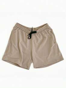 Shorts Moletom With Spandex Bermuda - 米色 - 查看 1