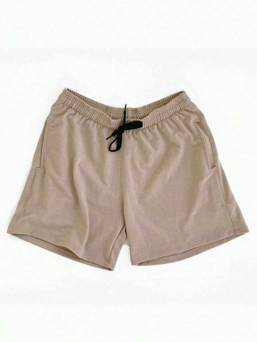 Shorts Moletom With Spandex Bermuda - 米色 - 查看 1